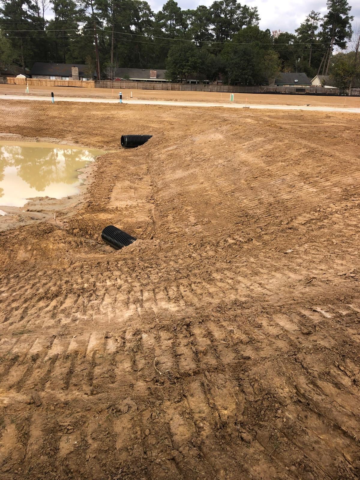 Drainage outfall & pad